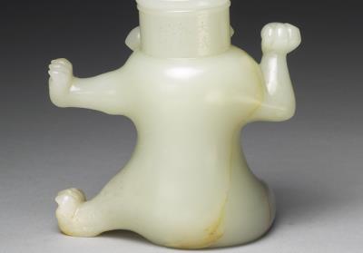 图片[3]-Bear-shaped jade zun vessel, Qianlong reign (1736-1795), Qing dynasty-China Archive